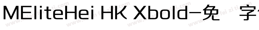 MEliteHei HK Xbold字体转换